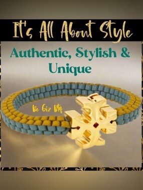 NWT Tory Burch Authentic Roxanne Goldtone & Green Yellow Leather Woven Bracelet